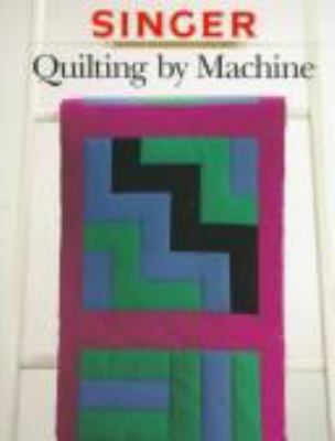 Quilting by machine.