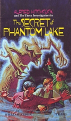 Alfred Hitchcock and the three investigators in The secret of Phantom Lake